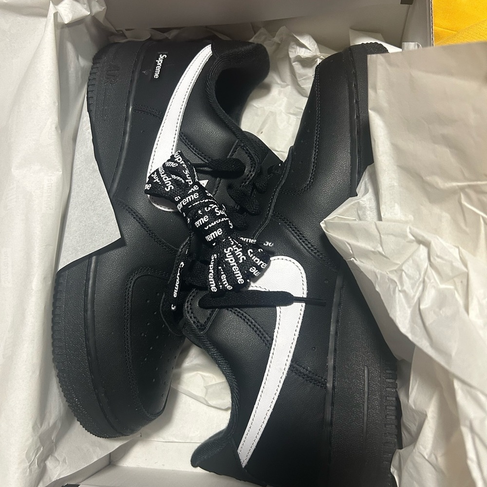 Supreme Nike Black and White Sneakers